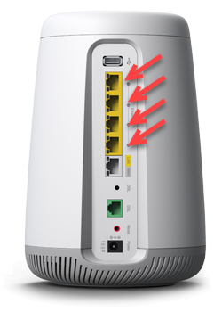 bottom view of C6500XK showing 1G LAN port