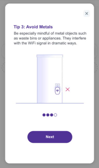 Pod placement tip 3: Avoid metals