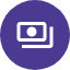 purple payment icon